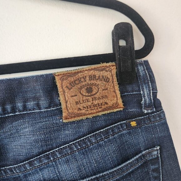 Lucky Brand Dean Dark Wash Straight Leg Denim Jeans Men's 36 x 32 - Picture 5 of 11